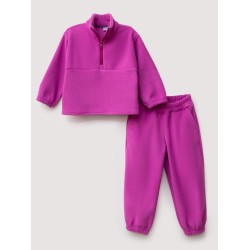 .075-90 ФС Костюм флис (анорак+брюки), розовый